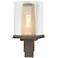 Polaris 18"H Gold Accented Bronze Outdoor Post Light w/ Clear Shade