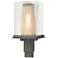 Polaris 18"H Gold Accented Natural Iron Outdoor Post Light w/ Clear Sh