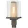 Polaris 18"H Gold Accented Smoke Outdoor Post Light w/ Clear Shade