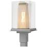Polaris 18"H Gold Accented Steel Outdoor Post Light w/ Clear Shade
