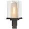 Polaris 18"H Silver Accented Oiled Bronze Outdoor Post Light w/ Clear 