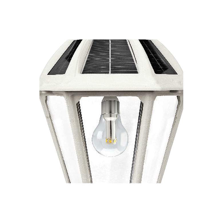 Image 2 Polaris 19 1/4 inch High White Solar LED Outdoor Post Light more views
