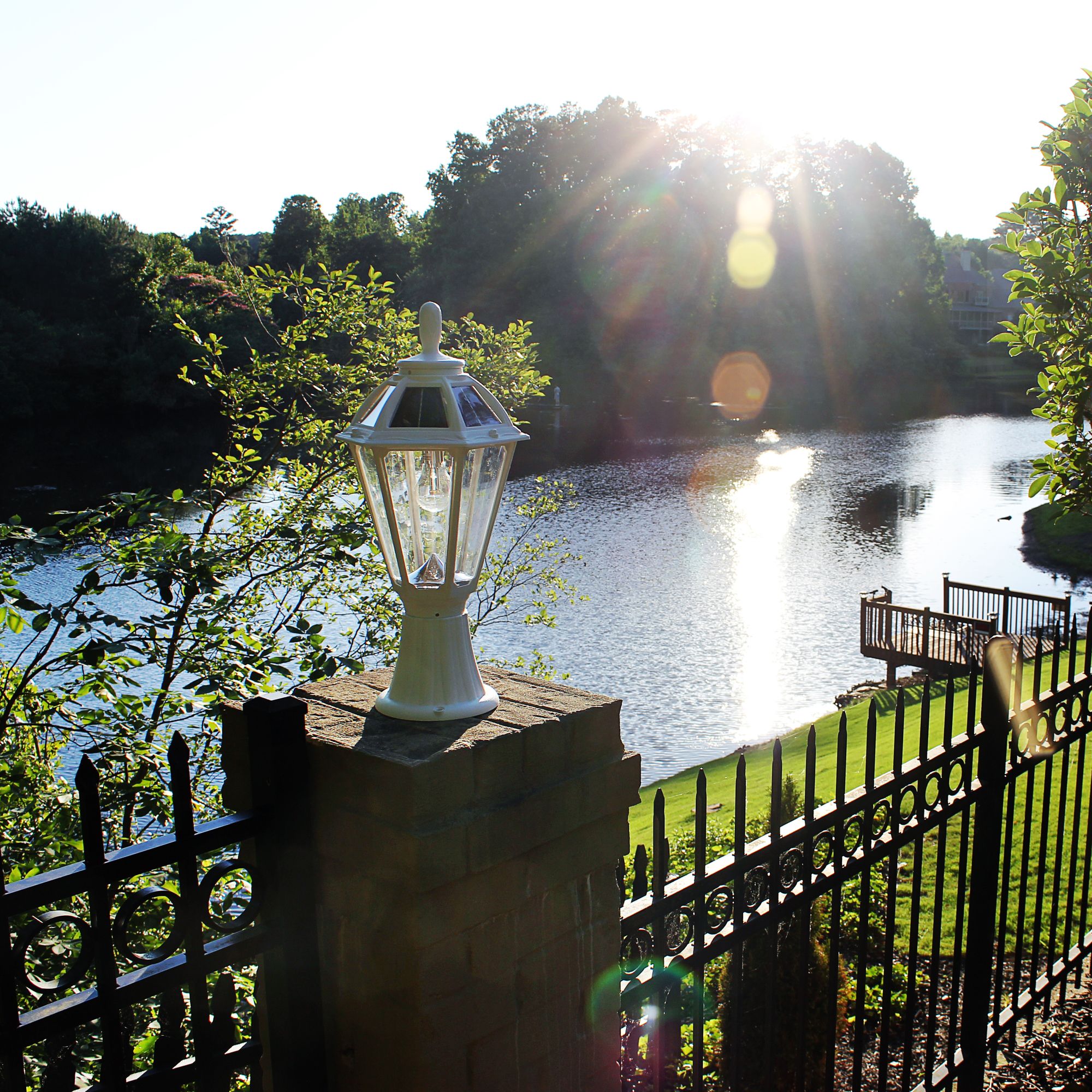 Watch A Video About the Polaris White Solar LED Outdoor Post Light