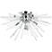 Polaris 25"W Polished Chrome 8-Light Sputnik Ceiling Light