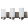 Polaris; 3 Light; 21 in.; Vanity with Satin Frosted Glass Shades