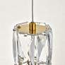 Polaris 36" Wide Gold Crystal LED Linear Multi Light Pendant