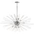 Polaris 40" Wide Polished Chrome 16-Light Sputnik Pendant