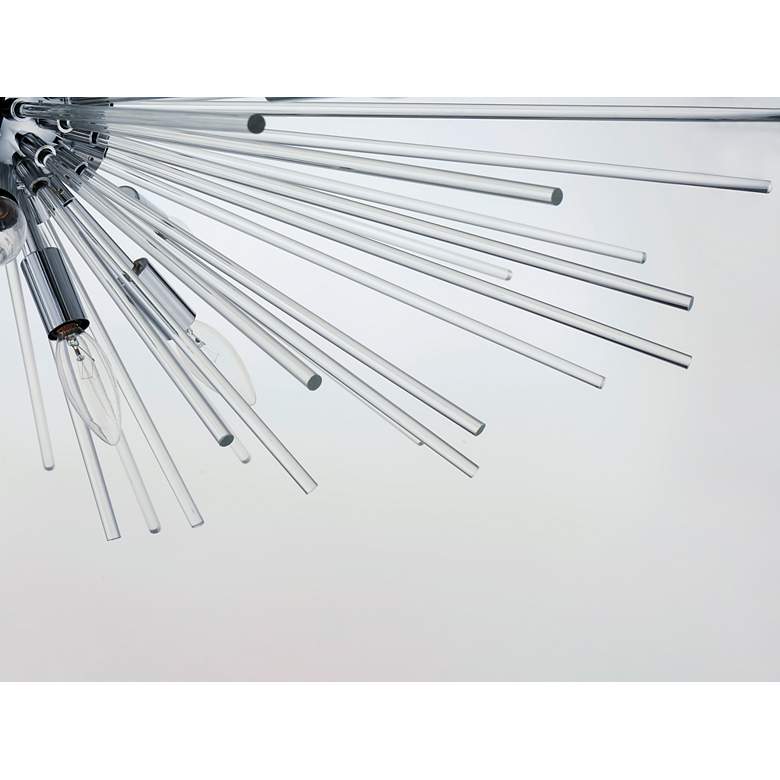 Image 2 Polaris 40" Wide Polished Chrome 16-Light Sputnik Pendant more views