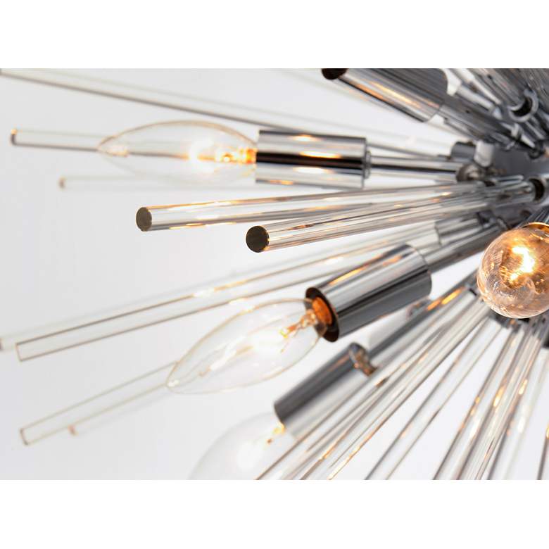 Image 3 Polaris 40" Wide Polished Chrome 16-Light Sputnik Pendant more views