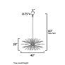 4_Polaris 40" Wide Polished Chrome 16-Light Sputnik Pendant more views