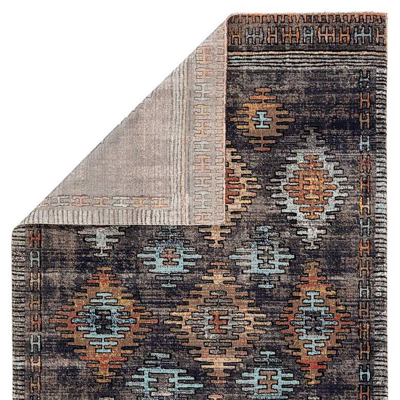 Image 3 Polaris Dez POL18 5'3"x7'6" Blue and Orange Tribal Area R more views