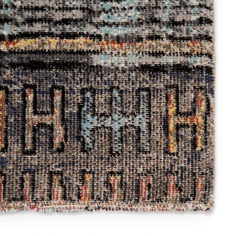 Image 4 Polaris Dez POL18 5'3"x7'6" Blue and Orange Tribal Area R more views