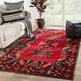 Polaris Paloma POL19 5&#39;3"x7&#39;6" Red and Pink Tribal Area R