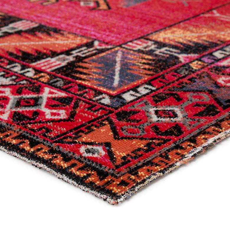 Image 3 Polaris Paloma POL19 5'3"x7'6" Red and Pink Tribal Area R more views