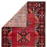 Polaris Paloma POL19 5&#39;3"x7&#39;6" Red and Pink Tribal Area R
