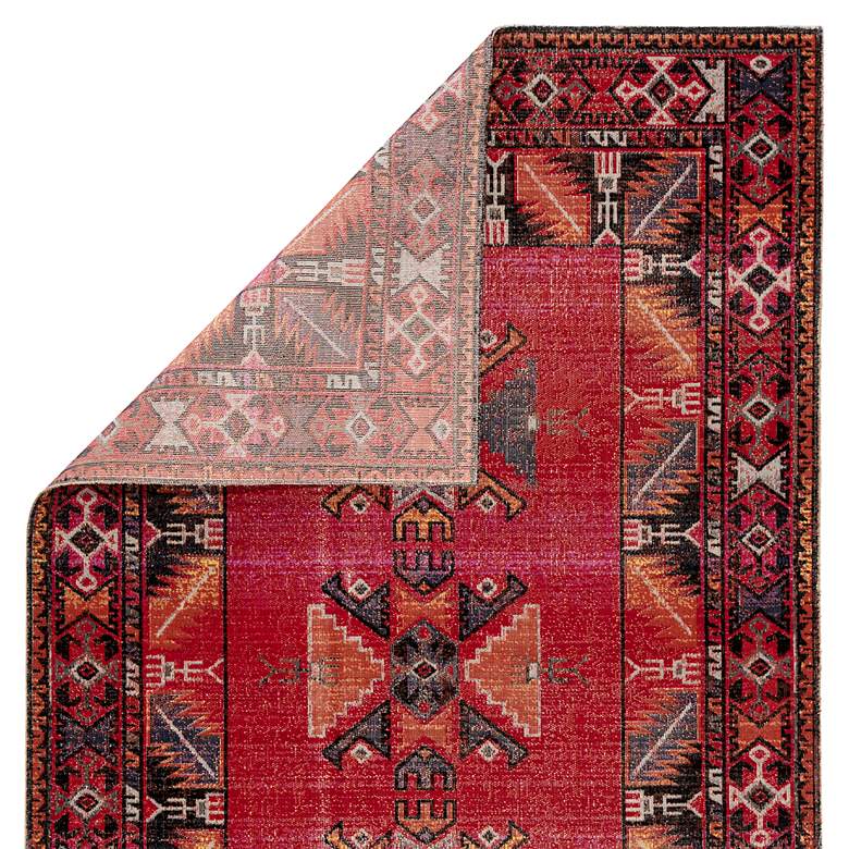 Image 4 Polaris Paloma POL19 5'3"x7'6" Red and Pink Tribal Area R more views