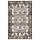 Polaris Paloma POL20 Gray and Beige Indoor-Outdoor Area Rug