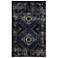 Polaris Westlyn POL24 Black and Blue Indoor-Outdoor Area Rug