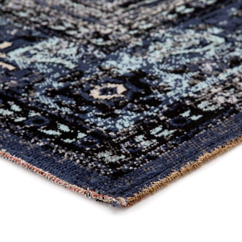 Polaris Westlyn POL24 5&#39;3&quot;x7&#39;6&quot; Black and Blue Area Rug more views