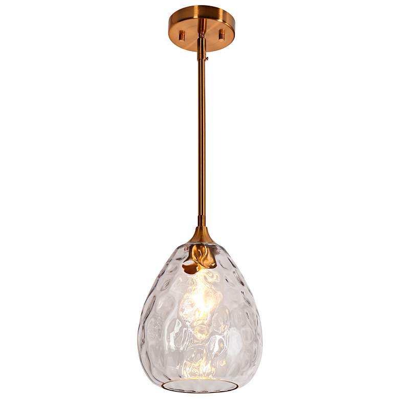 Image 1 Polarismoon 7 3/4" Wide Plating Brass Mini Pendant