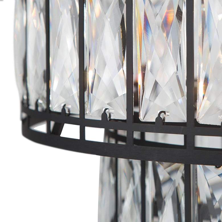 Image 2 Polia 15 1/2" Wide Black 4-Light 2-Tier Drum Chandelier more views