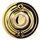 Polished Brass 1 3/4" Round LED Doorbell Button