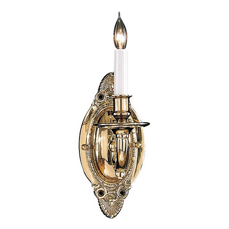 Image 1 Polished Brass 12" High Wall Sconce