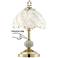 Polished Brass 15" High Touch On-Off Accent Table Lamp