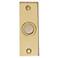 Polished Brass Bar Style Lighted Doorbell Button