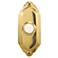 Polished Brass Beveled Lighted Doorbell Button