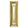 Polished Brass Rectangular LED Doorbell Button