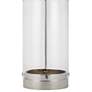 Polished Nickel and Glass Cylinder LED Table Lamp by Chapman &amp; Myers