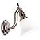 Polished Nickel and Opal Adjustable 17" High Bath Sconce