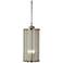 Polished Nickel Glass Rod 9 1/2" Wide Mini Pendant