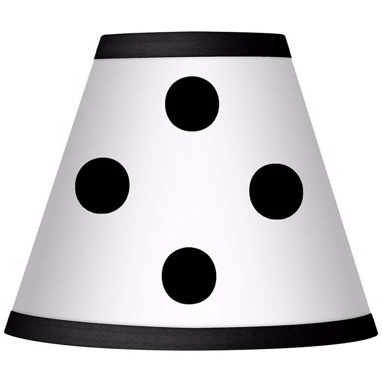 Image 1 Polka Dot Black Giclee Set of Four Shades 3x6x5 (Clip-On)