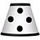 Polka Dot Black Giclee Set of Four Shades 3x6x5 (Clip-On)
