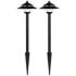 Pollack 15" High Black LED Landscape Lights Set of 2