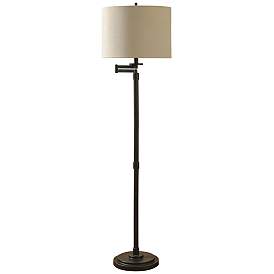 Image2 of Pollard 61" Espresso Bronze Swing Arm Floor Lamp