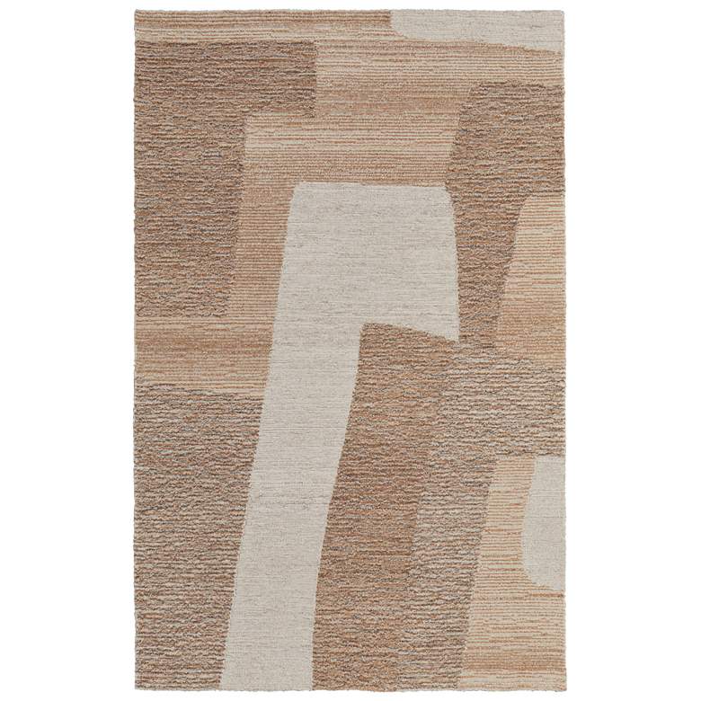Image 1 Pollock Modern Abstract Hand Tufted Brown Area Rug 8953F