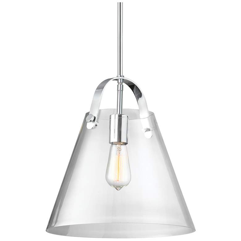 Image 1 Polly 12.75" Wide Medium Polished Chrome Pendant