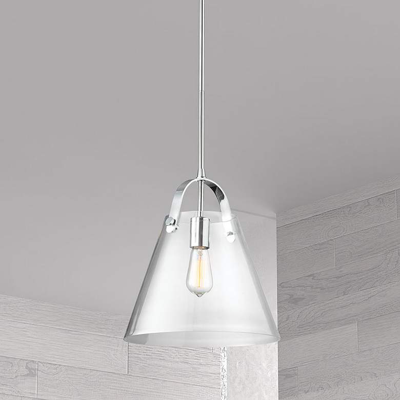 Image 1 Polly 12.75" Wide Medium Polished Chrome Pendant