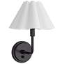 1_Polly 13 3/4" High Blackened Brass Wall Sconce
