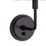 3_Polly 13 3/4" High Blackened Brass Wall Sconce more views