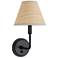Polly 14 1/4" High Blackened Brass Wall Sconce
