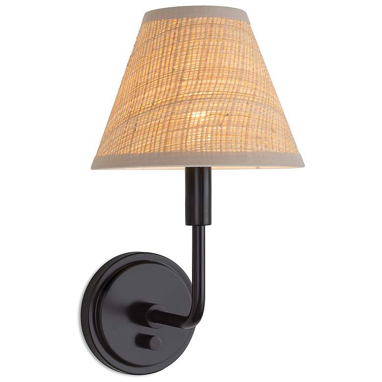 Image 2 Polly 14 1/4" High Blackened Brass Wall Sconce more views