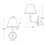 5_Polly 14 1/4" High Blackened Brass Wall Sconce more views