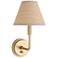Polly 14 1/4" High Natural Brass Wall Sconce