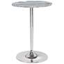 Polly 18" Wide Gray Stone Marble Accent Table