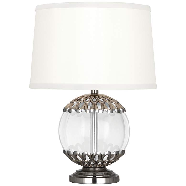 Image 1 Polly Antique Silver Orb 14 inch High Accent Lamp