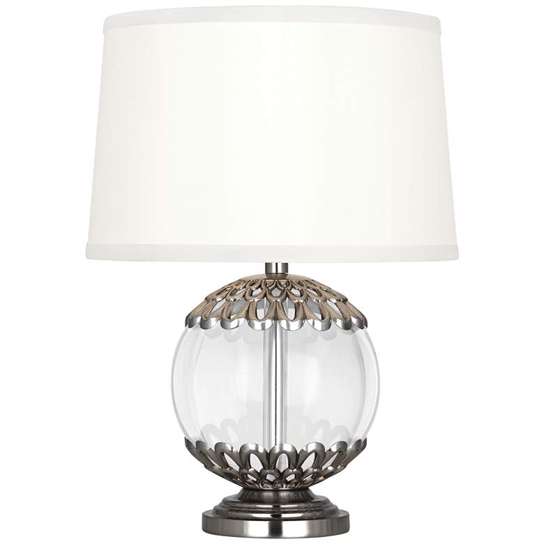 Image 1 Polly Antique Silver Orb 14" High Accent Lamp